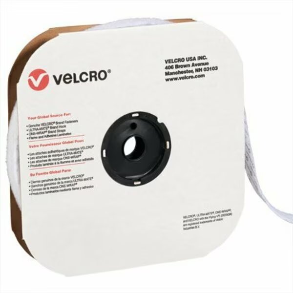 1-1/2'' x 75' - Loop - White VELCRO Brand Tape - Individual Strips, Bsc Preferred, Mfr#: S-17167